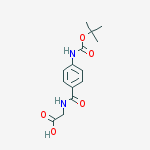 Structure of Glycine, N-[4-[[(1,1-dimethylethoxy)carbonyl]amino]benzoyl]-