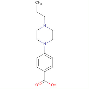Structure of Benzoic acid, 4-(4-propyl-1-piperazinyl)-