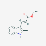 Structure of 3-(2-METHYL-1H-INDOL-3-YL)-ACRYLIC ACID ETHYL ESTER
