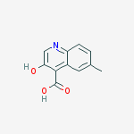 Structure of 3-hydroxy-6-Methylquinoline-4-carboxylic acid