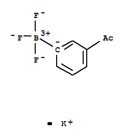 POTASSIUM (3-ACETYLPHENYL)TRIFLUOROBORATE结构式