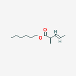 Structure of HEXYL 2-METHYL-3-PENTENOATE