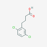 4-(2,5-Dichlorophenyl)butanoic acid结构式