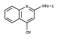 Structure of 4-Quinolinecarbonitrile,2-(1-methylethoxy)-
