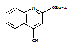 4-Quinolinecarbonitrile,2-(2-methylpropoxy)-结构式