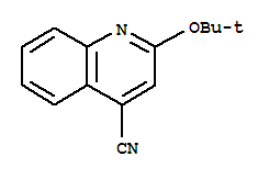 Structure of 4-Quinolinecarbonitrile,2-(1,1-dimethylethoxy)-