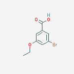 3-Bromo-5-ethoxybenzoic acid 的化学结构式