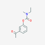 Structure of 3-acetylphenyl ethyl(methyl)carbamate