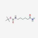 tert-Butyl (6-amino-6-oxohexyl)carbamate结构式
