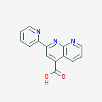 Structure of 1,8-Naphthyridine-4-carboxylic acid, 2-(2-pyridinyl)-