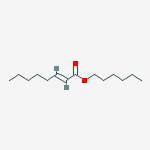 Structure of hexyl (E)-oct-2-enoate