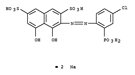 偶氮氯磷 I结构式