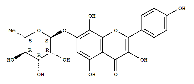 Structure of Herbacetin 7-rhamnoside