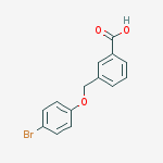Structure of 3-[(4-bromophenoxy)methyl]benzoic acid
