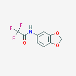 N-TRIFLUOROACETYL-3,4-(METHYLENEDIOXY)ANILINE结构式