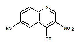 4,6-DIHYDROXY-3-NITROQUINOLINE结构式