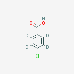 4-CHLOROBENZOIC-D4 ACID结构式
