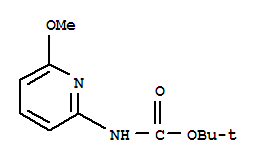(6-甲氧基-吡啶-2-基)-氨基甲酸叔丁酯结构式