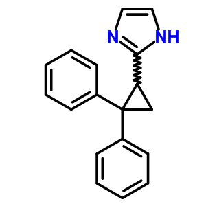 2-(2,2-diphenylcyclopropyl)-1H-imidazole结构式