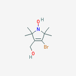 (4-bromo-1-hydroxy-2,2,5,5-tetramethyl-pyrrol-3-yl)methanol结构式