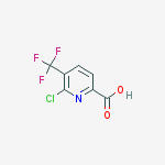 6-Chloro-5-(trifluoromethyl)picolinic acid结构式