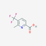 Structure of 6-Methyl-5-trifluoromethyl-pyridine-2-carboxylic acid