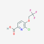 Structure of 6-chloro-5-(2,2,2-trifluoroethoxy)picolinic acid