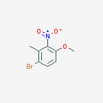 1-Bromo-4-methoxy-2-methyl-3-nitrobenzene结构式