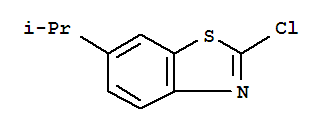 Structure of 2-Chloro-6-(1-methylethyl)benzothiazole