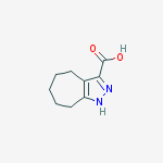1,4,5,6,7,8-hexahydrocyclohepta[c]pyrazole-3-carboxylic acid结构式