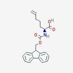 (S)-N-Fmoc-2-(4'-pentenyl)glycine结构式