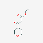 Structure of 3-OXO-3-(TETRAHYDRO-PYRAN-4-YL)-PROPIONIC ACID ETHYL ESTER