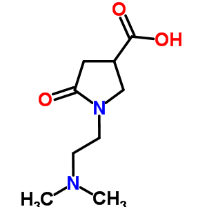 1-[2-(二甲基氨基)乙基]-5-氧代吡咯烷-3-羧酸结构式