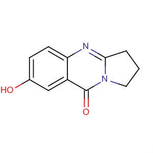 Structure of Pyrrolo[2,1-b]quinazolin-9(1H)-one, 2,3-dihydro-7-hydroxy-
