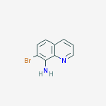 7-Bromoquinolin-8-amine结构式