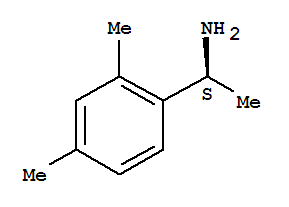 Structure of Benzenemethanamine,a,2,4-trimethyl-, (aS)-