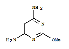 Structure of 4,6-Pyrimidinediamine,2-methoxy-