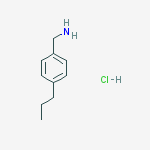 Structure of (4-Propylphenyl)methanamine hydrochloride