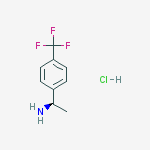 (R)-1-(4-(三氟甲基)苯基)乙胺盐酸盐结构式