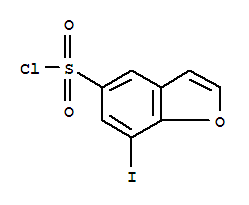 Structure of 7-IODOBENZOFURAN-5-SULFONYL CHLORIDE
