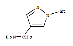 Structure of 1-(1-ETHYL-1H-PYRAZOL-4-YL)METHANAMINE