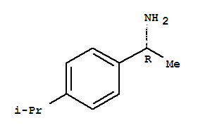 Structure of Benzenemethanamine, α-methyl-4-(1-methylethyl)-, (αR)-