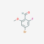 Structure of 4-Bromo-2-fluoro-6-methoxybenzaldehyde