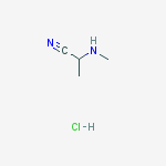 2-(Methylamino)propanenitrile hydrochloride结构式