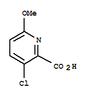 Structure of 3-Chloro-6-methoxypyridine-2-carboxylic acid
