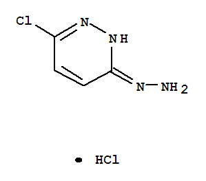 Pyridazine, 3-chloro-6-hydrazino-, hydrochloride结构式