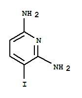 2,6-Diamino-3-iodopyridine结构式