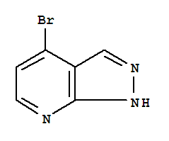 4-溴-7-氮杂吲唑,4-溴吡唑并[3,4-B]吡啶结构式