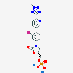 Structure of Tedizolid phosphate disodiuM salt