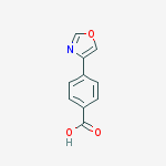 4-(Oxazol-4-yl)benzoic acid结构式